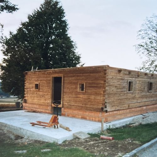 Der allererste Schritt–Rohbau 2001